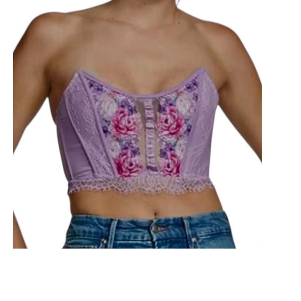 Victoria’s Secret large Dream Angels embroidered corset top BC 3250